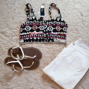 Print crop top